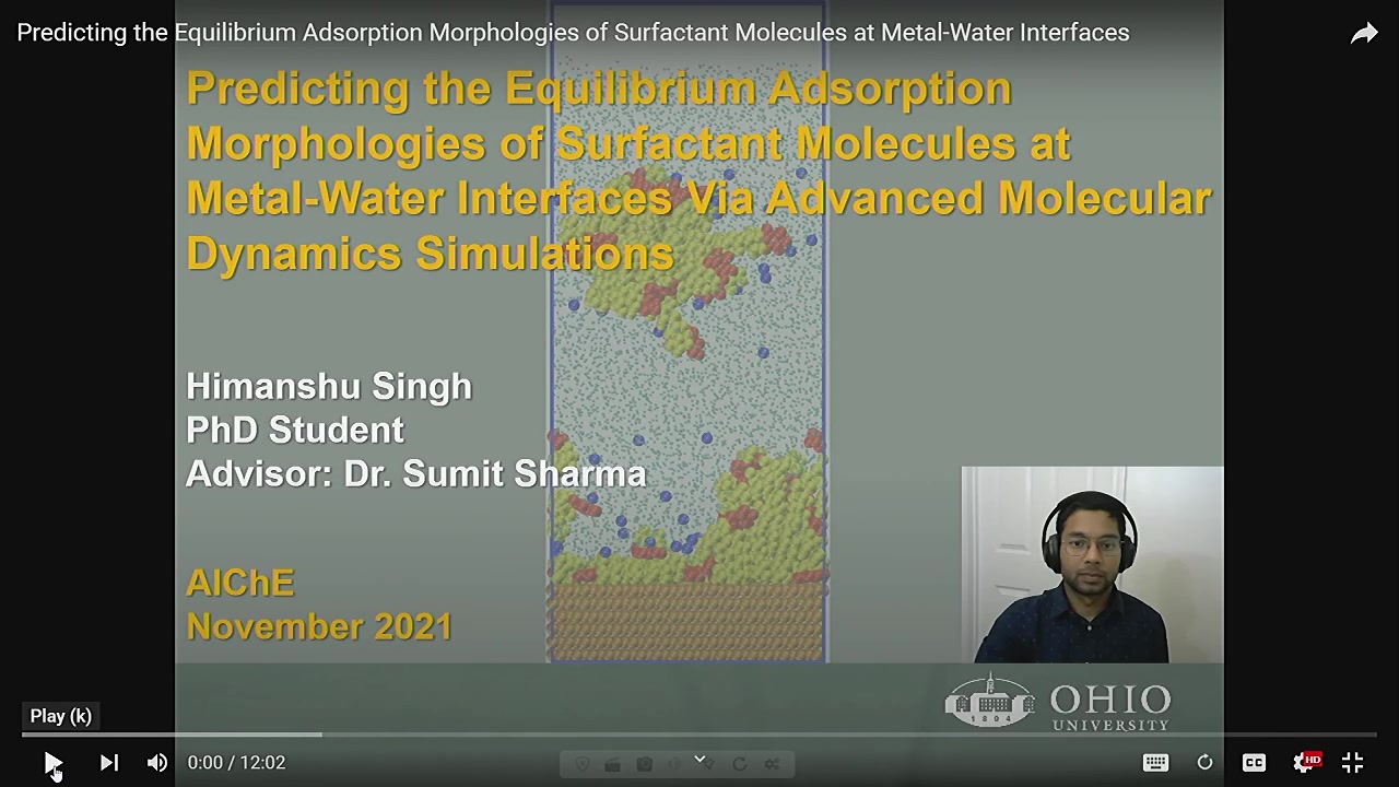 Predicting The Equilibrium Adsorption Morphologies Of Surfactant