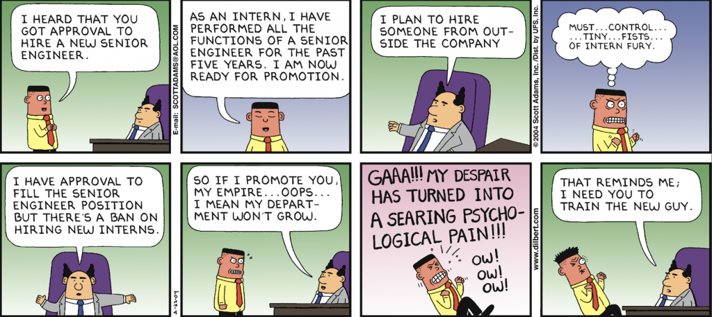 Dilbert—the Intern Seeks Recognition And Promotion [funny Bone] 