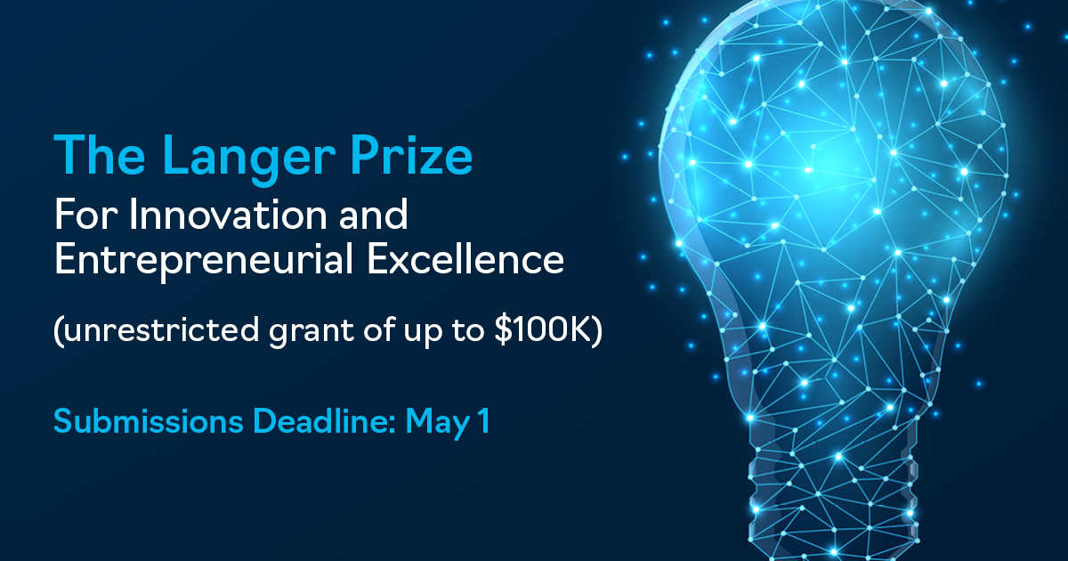 The Langer Prize for Innovation and Entrepreneurial Excellence | AIChE