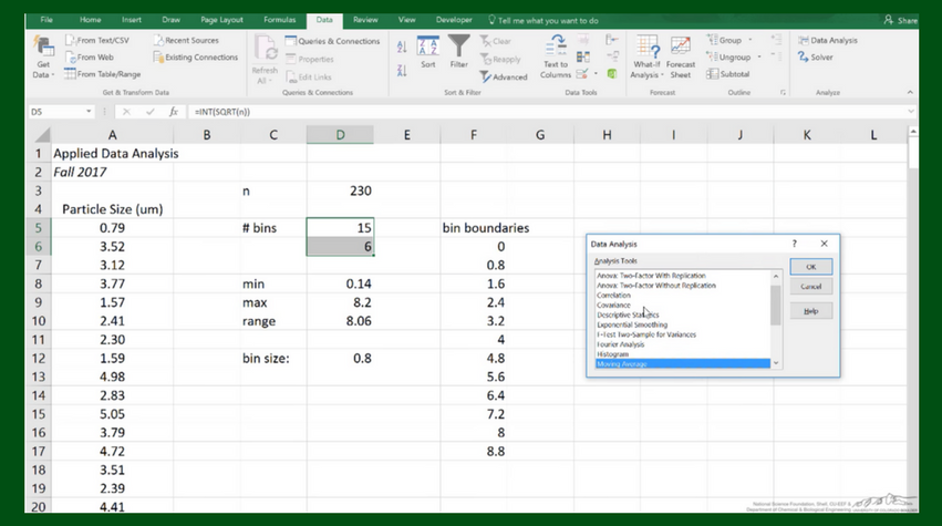 how to add a histogram in excel