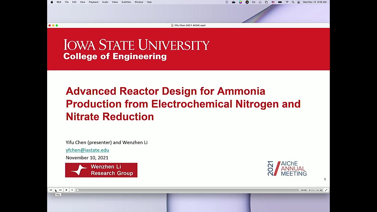 Advanced Reactor Design for Ammonia Production from Electrochemical ...