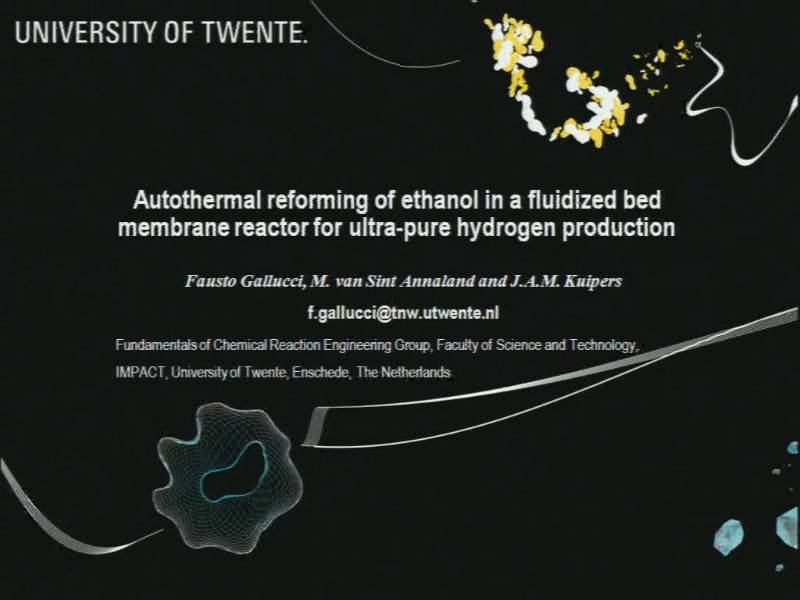 Autothermal Reforming of Ethanol in a Fluidized Bed Membrane Reactor ...