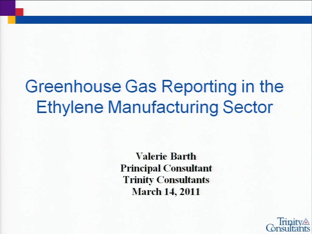 Green House Gas Reporting In The Ethylene Manufacturing Sector Aiche