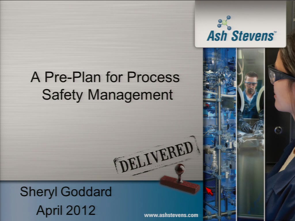 A Pre-Plan For Process Safety Management | AIChE