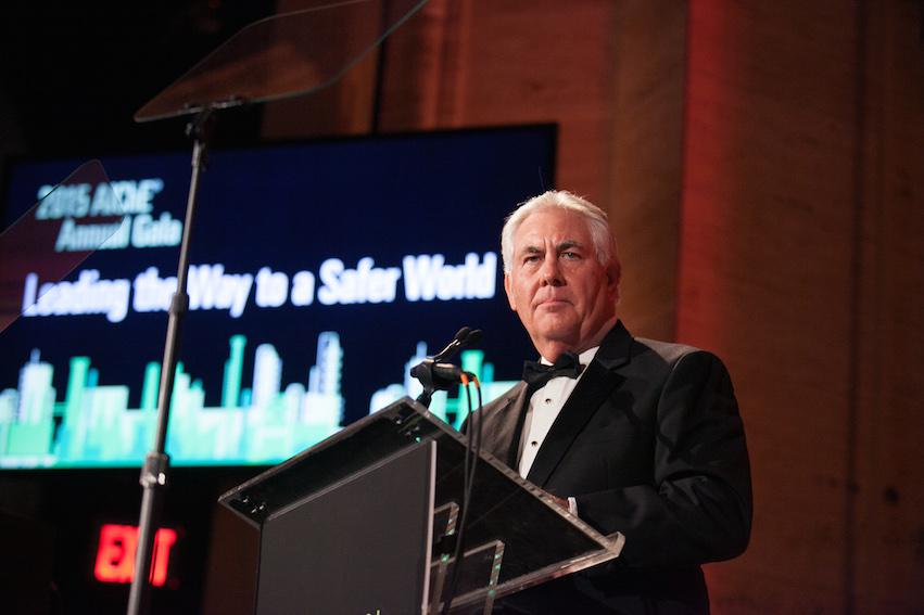 Honoree Rex Tillerson, chairman and CEP of ExxonMobil Corporation