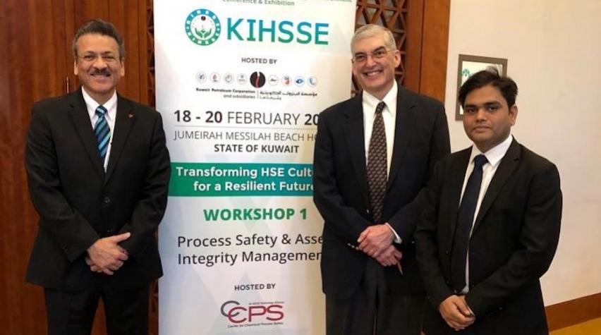 Left to right: Shakeel Kadri, Bruce Vaughen and Umesh Dhake at the KIHSSE Conference where Bruce and Umesh presented on RAST