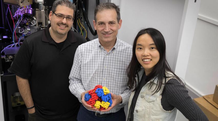 UCLA researchers Tamir Gonen, Todd Yeates, Yuxi Liu